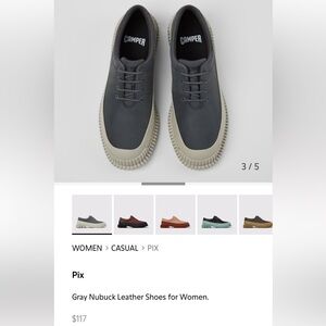 Camper Gray Pix Women’s Shoes size 37
